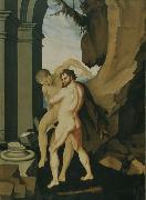 BALDUNG GRIEN, Hans Hercules and Antaeus oil